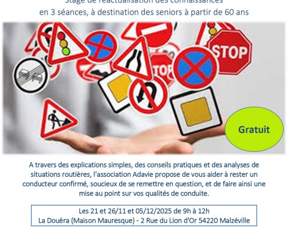 Stage de prévention « sécurité routière » à Malzéville