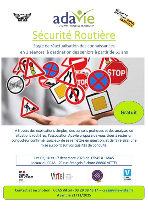 Stage de prévention « sécurité routière » à Vittel