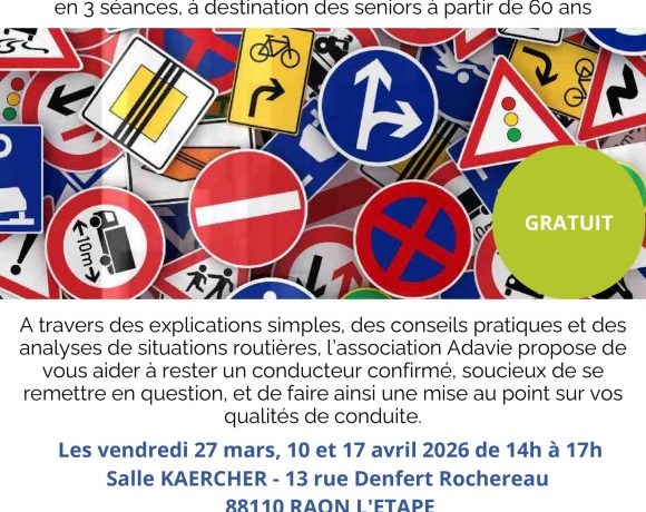Stage de prévention « sécurité routière » à Raon-l&rsquo;Étape
